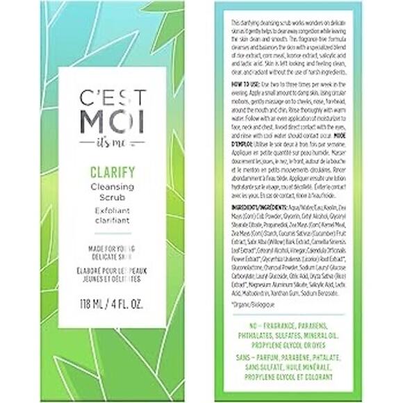NEW C'EST MOI Clarify Cleansing Scrub NIB 4 oz - Picture 3 of 4